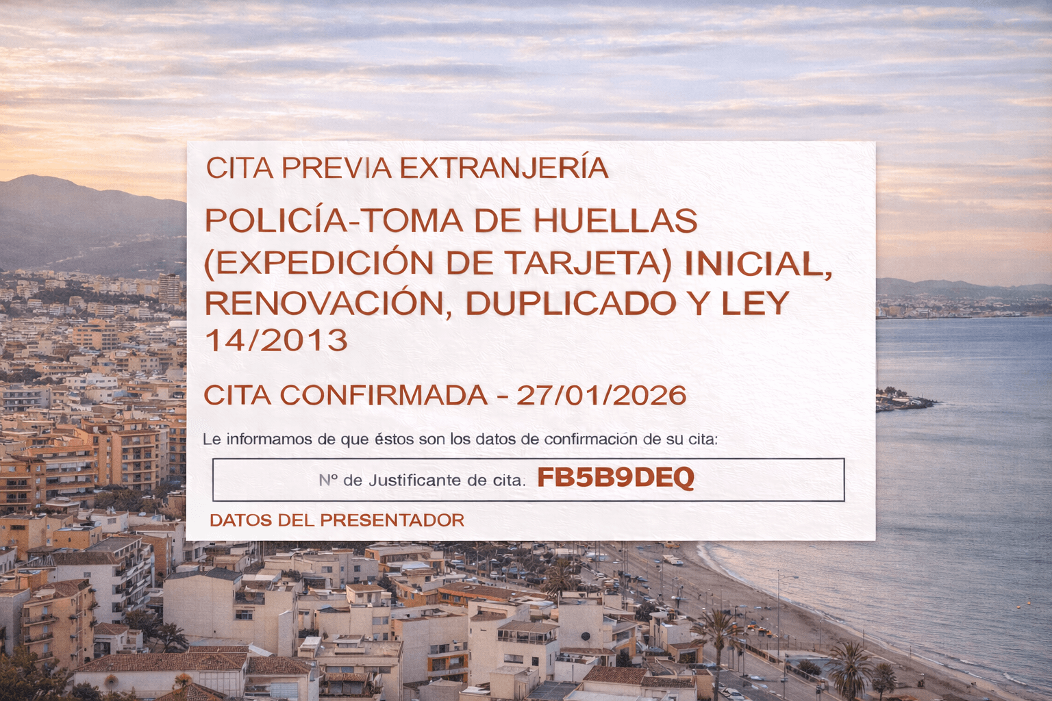 TIE Appointment Fuengirola