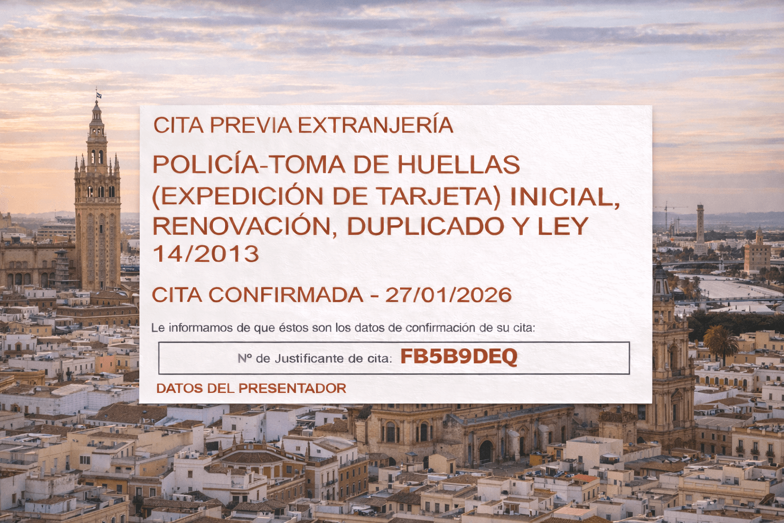 TIE Appointment Sevilla