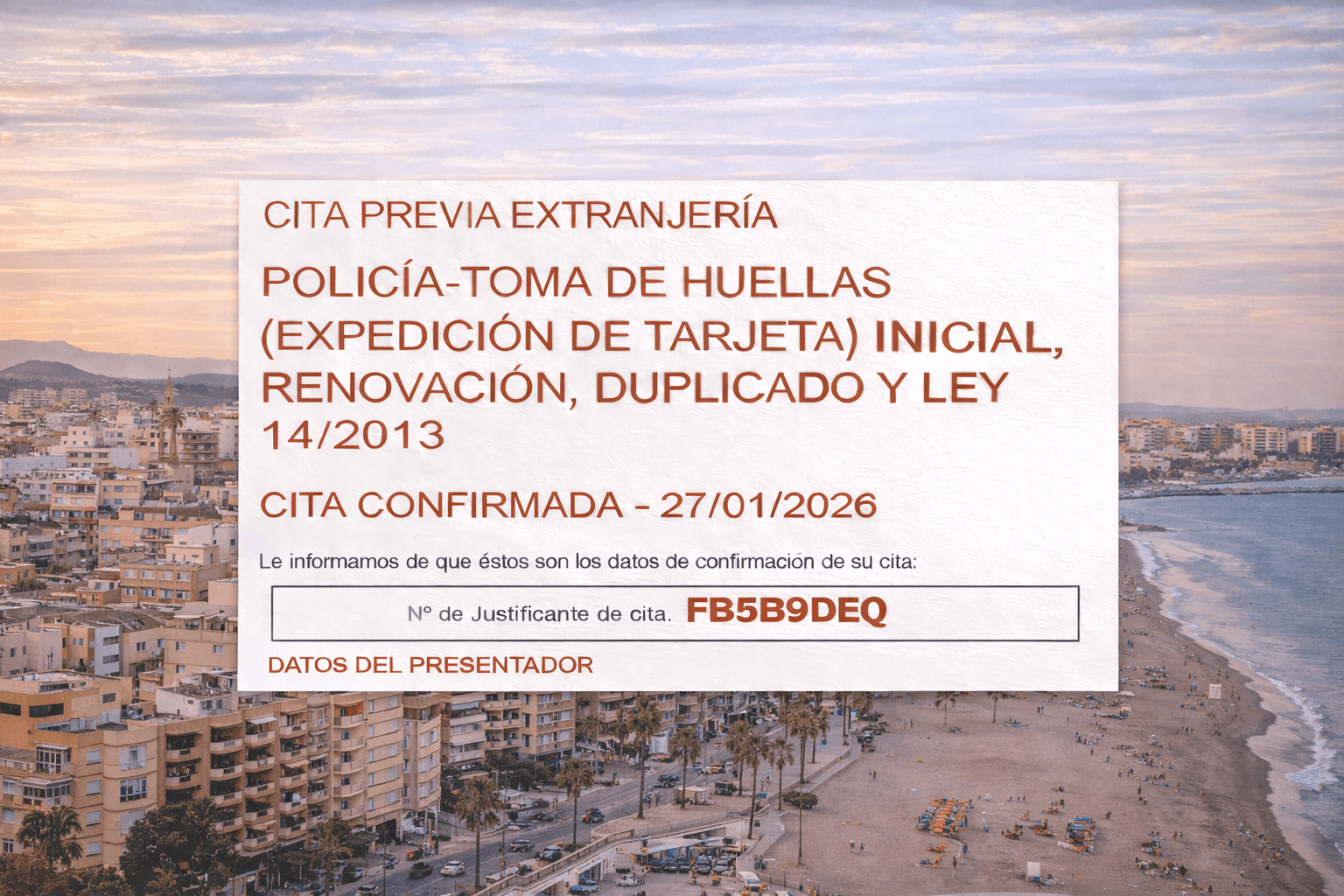 TIE Appointment Torrevieja